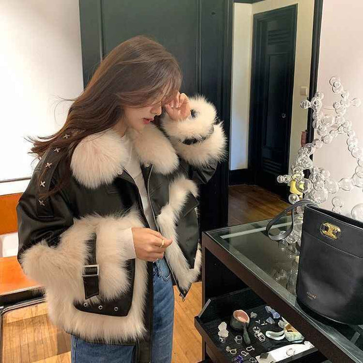 Abrigo de cuero zorro: estilo y elegancia garantizados