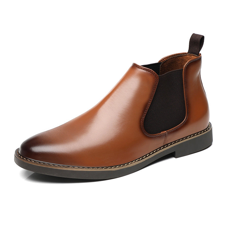 Botas Chelsea grandes otoño invierno con doble elástico para tallas grandes - The Noble Style