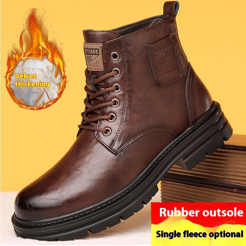 Botas de invierno para hombre: Botas Martin de negocios y ocio masculino - The Noble Style