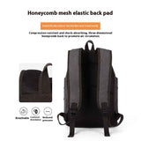 Mochila de lona retro para hombres pequeña