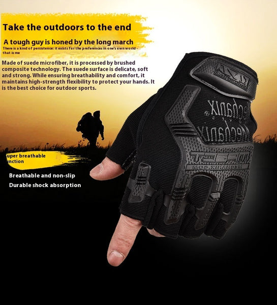 Guantes de ciclismo para hombres: guantes de entrenamiento deportivo al aire libre y antideslizantes para el verano - The Noble Style
