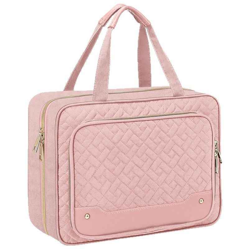 Bolsa de aseo portátil de viaje colgante con gancho de almacenamiento