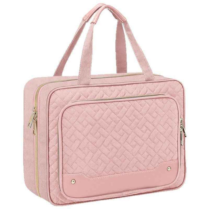 Bolsa de aseo portátil de viaje colgante con gancho de almacenamiento