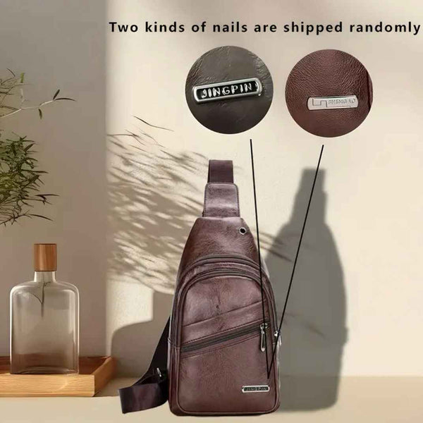 Bolso bandolera impermeable hombre, bolso masculino de moda, multibolsillos, casual y de negocios