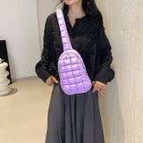 Bolso cruzado acolchado mujer con diseño de nudo y diamantes - The Noble Style