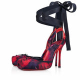 Sandalias de tacón alto con lazo Pig Nose Ballet Stilettos - The Noble Style