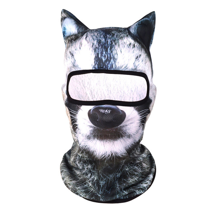 Máscara de protección solar verano 3D con patrón de animal para actividades al aire libre - The Noble Style