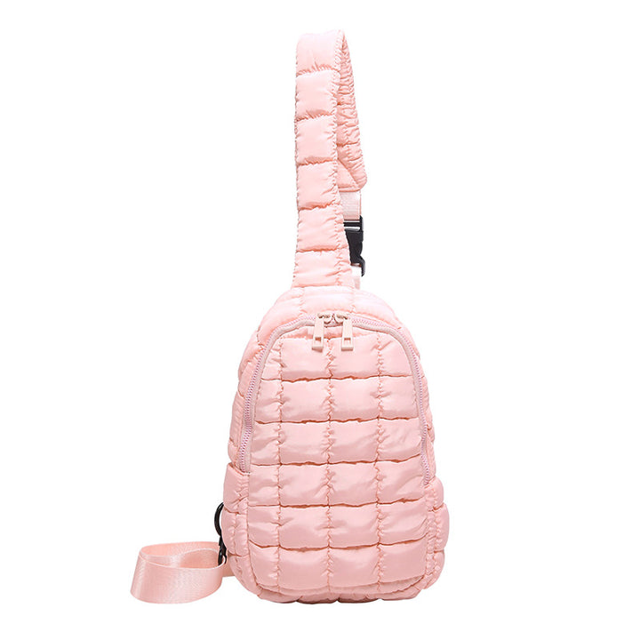 Bolso cruzado acolchado mujer con diseño de nudo y diamantes - The Noble Style