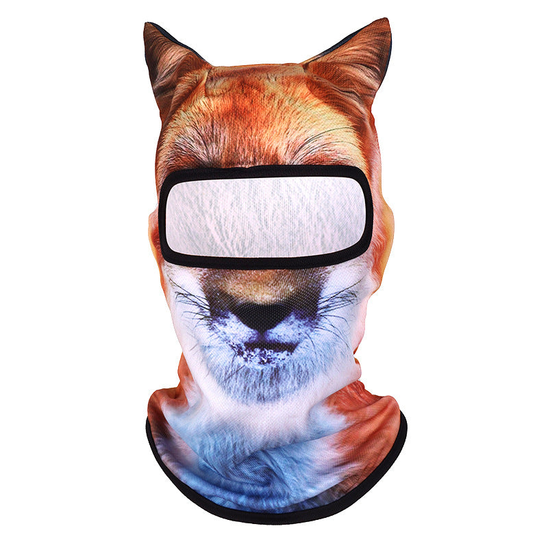 Máscara de protección solar verano 3D con patrón de animal para actividades al aire libre - The Noble Style