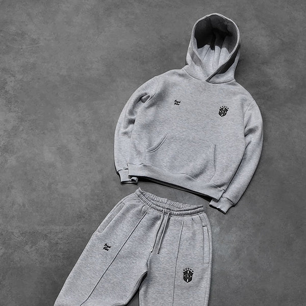 Chaqueta con capucha y pantalones deportivos: sudadera de manga larga y pantalones cómodos - The Noble Style