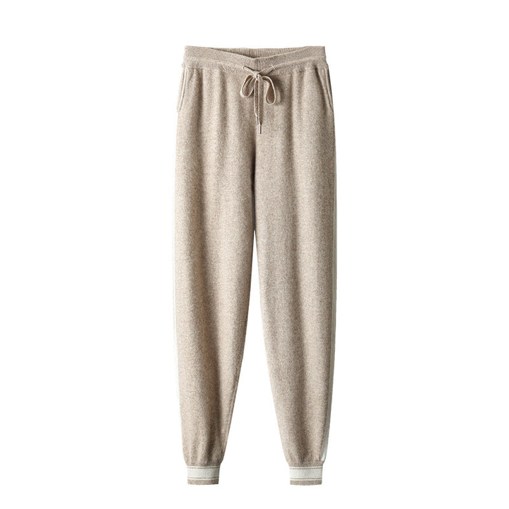 Suéter de cachemira para hombre de ocio con cuello redondo y pantalones a juego - The Noble Style