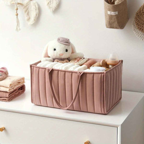 Bolsa de maternidad organizadora con compartimento desmontable y vestido blanco para almacenamiento de pañales de bebé