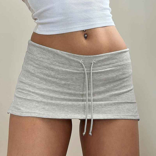 Pantalones Falda Ajustados con Cuerda de Ajuste, Bajo Cintura y Antideslizantes