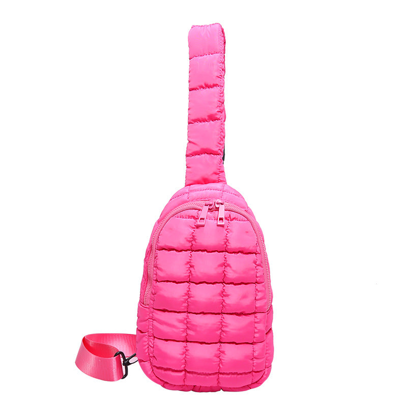 Bolso cruzado acolchado mujer con diseño de nudo y diamantes - The Noble Style