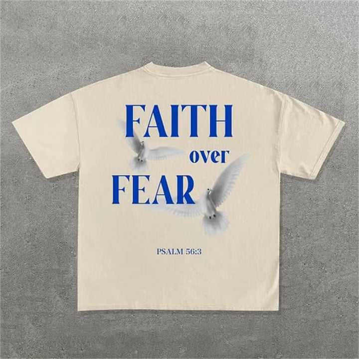 Camiseta oversized de letra para hombres con patrón de personalidad - The Noble Style