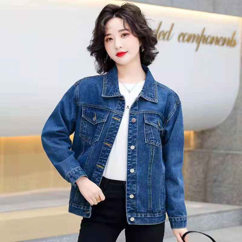 Abrigo Corto Mujer Estilo Coreano Suelto Ideal para Trabajo