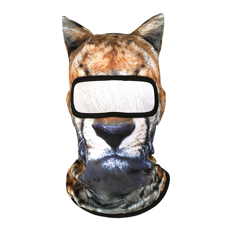 Máscara de protección solar verano 3D con patrón de animal para actividades al aire libre - The Noble Style