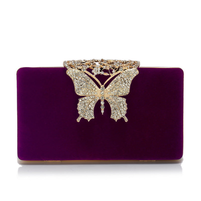 Bolso de terciopelo para mujer para banquetes y eventos de noche - The Noble Style