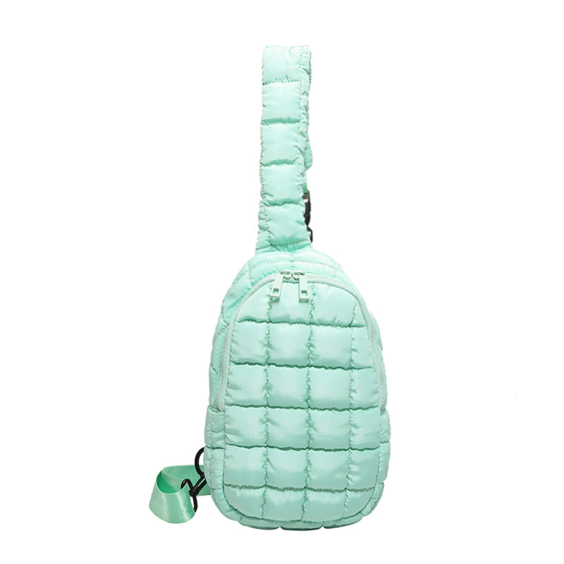 Bolso cruzado acolchado mujer con diseño de nudo y diamantes - The Noble Style