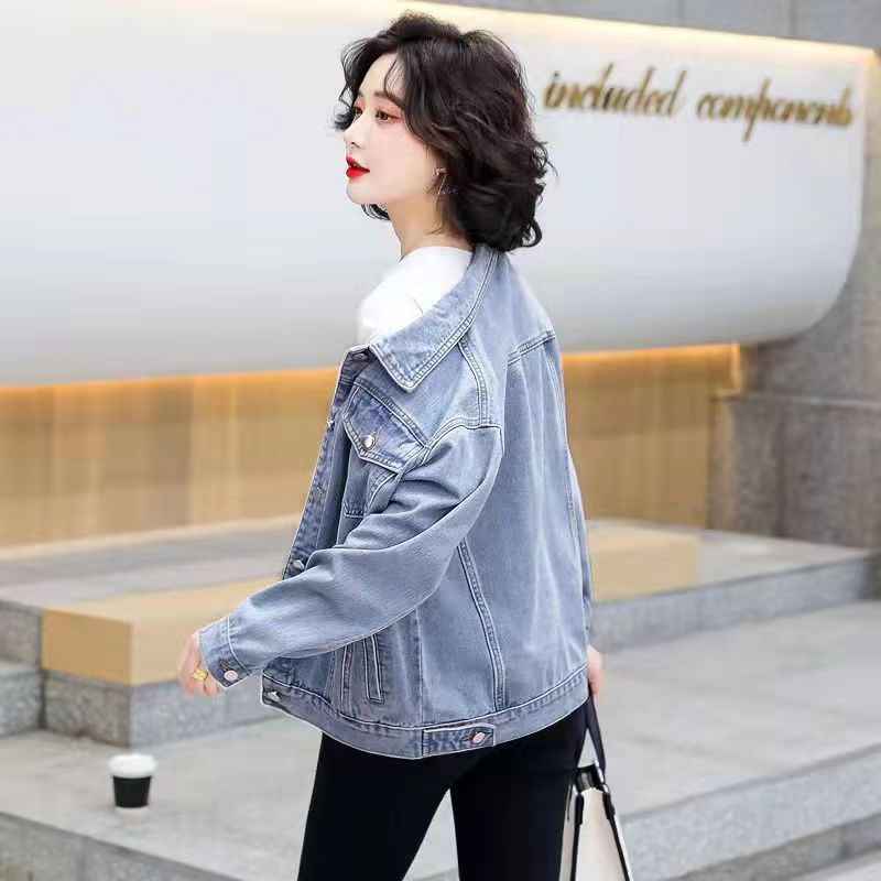 Abrigo Corto Mujer Estilo Coreano Suelto Ideal para Trabajo