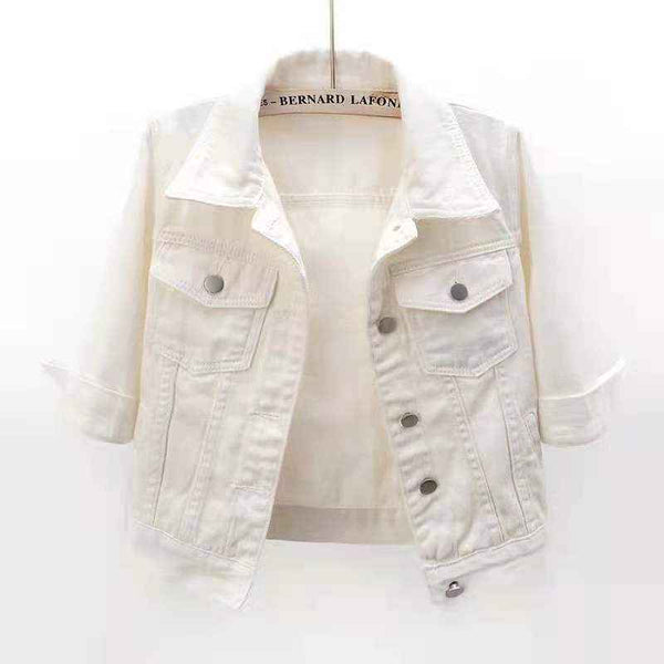 Abrigo de mezclilla primavera verano de manga media para primavera y verano