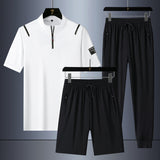 Traje de hombre de seda fría de tres piezas y secado rápido - The Noble Style