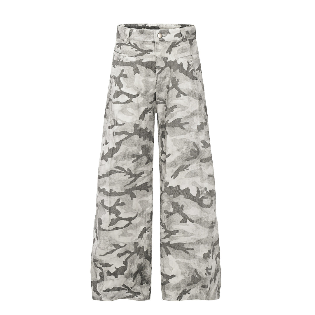 Cross-border Snow Straight Camouflage Cargo Pants