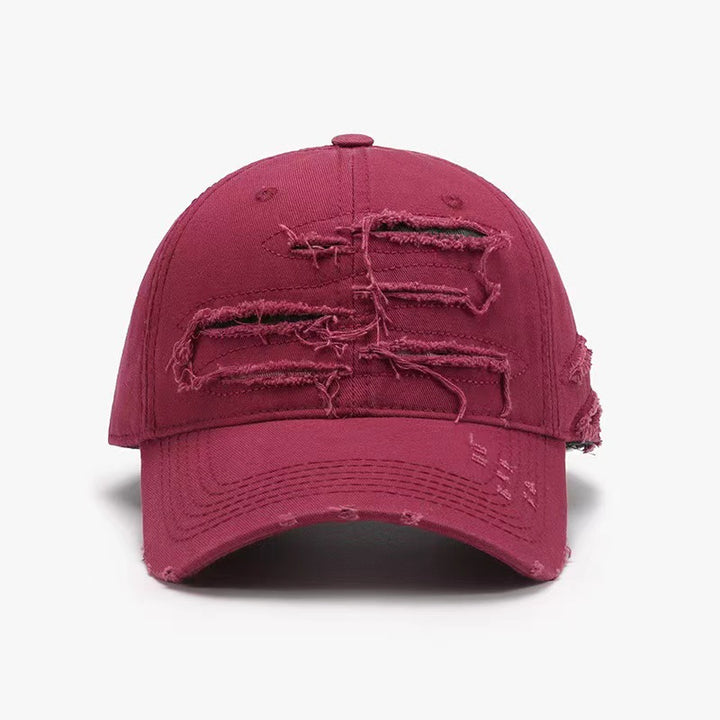 Gorra de béisbol vieja desgastada con diseño suave y roto - The Noble Style
