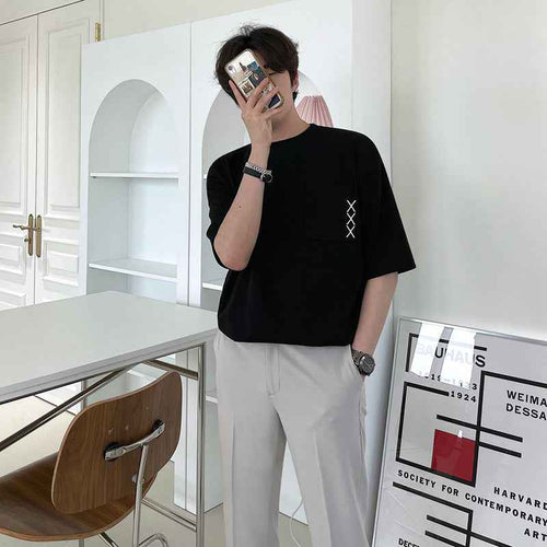 Camiseta bordada de verano для hombres: diseño de verano para hombres con estilo