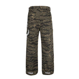 Pantalones de paracaidista camuflaje de mezclilla estilo casual para todo uso - The Noble Style