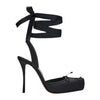 Sandalias de tacón alto con lazo Pig Nose Ballet Stilettos - The Noble Style