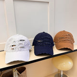 Gorra de béisbol vieja desgastada con diseño suave y roto - The Noble Style