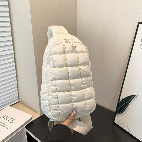 Bolso cruzado acolchado mujer con diseño de nudo y diamantes - The Noble Style