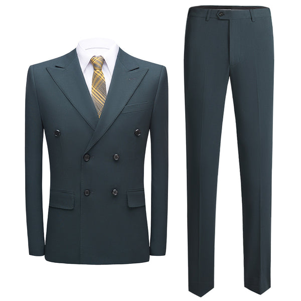 Traje de hombre slim fit casual estilo coreano para bodas y negocios - The Noble Style