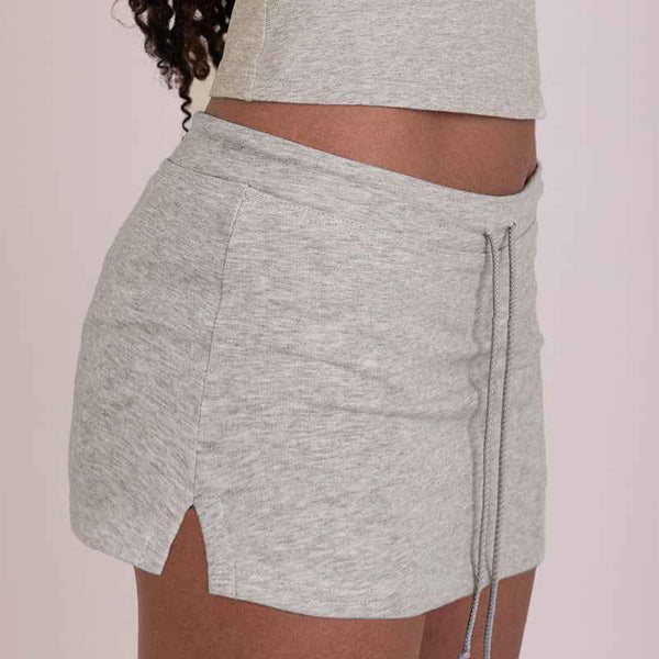 Pantalones Falda Ajustados con Cuerda de Ajuste, Bajo Cintura y Antideslizantes