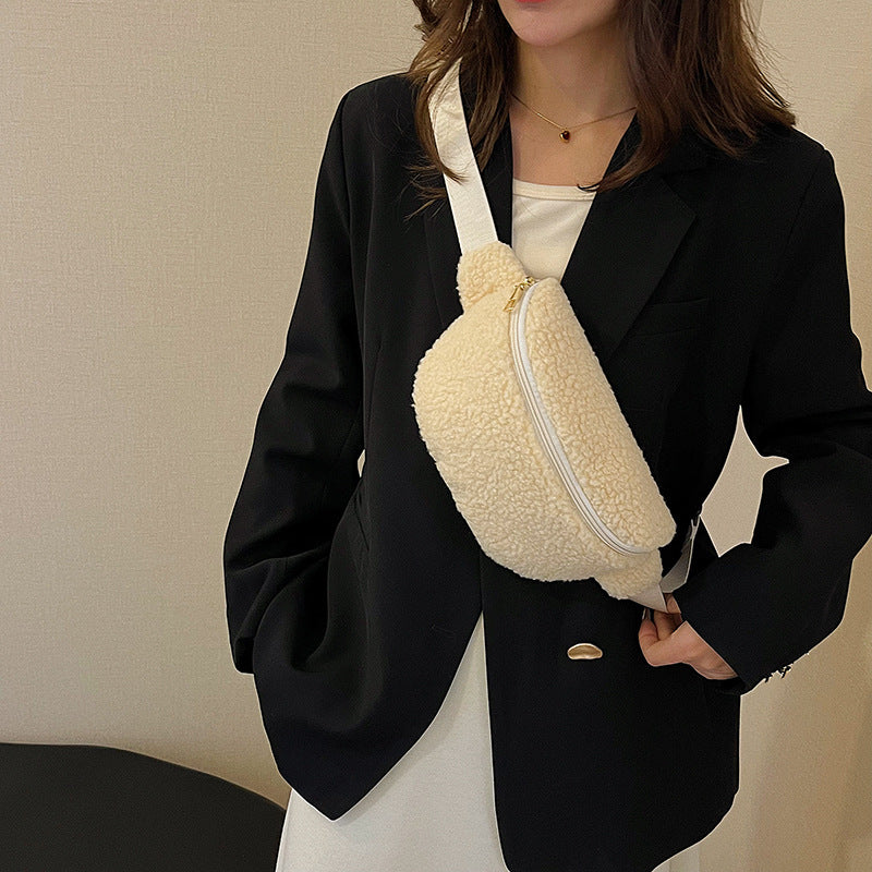 Lamb Wool Bag Shoulder Bag Casual Crossbody