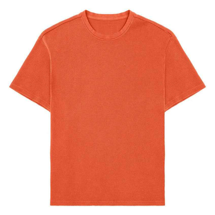 Camiseta deportiva de algodón suelta con diseño a cuadros para fitness y deportes