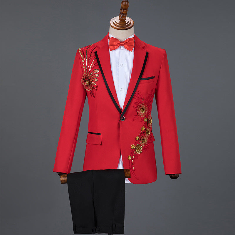 Traje de Lentejuelas para Hombre - Conjunto de Rendimiento Elegante - The Noble Style