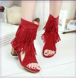 Botas de mujer verano diseño agujeros - Botas de boca hueca para el verano