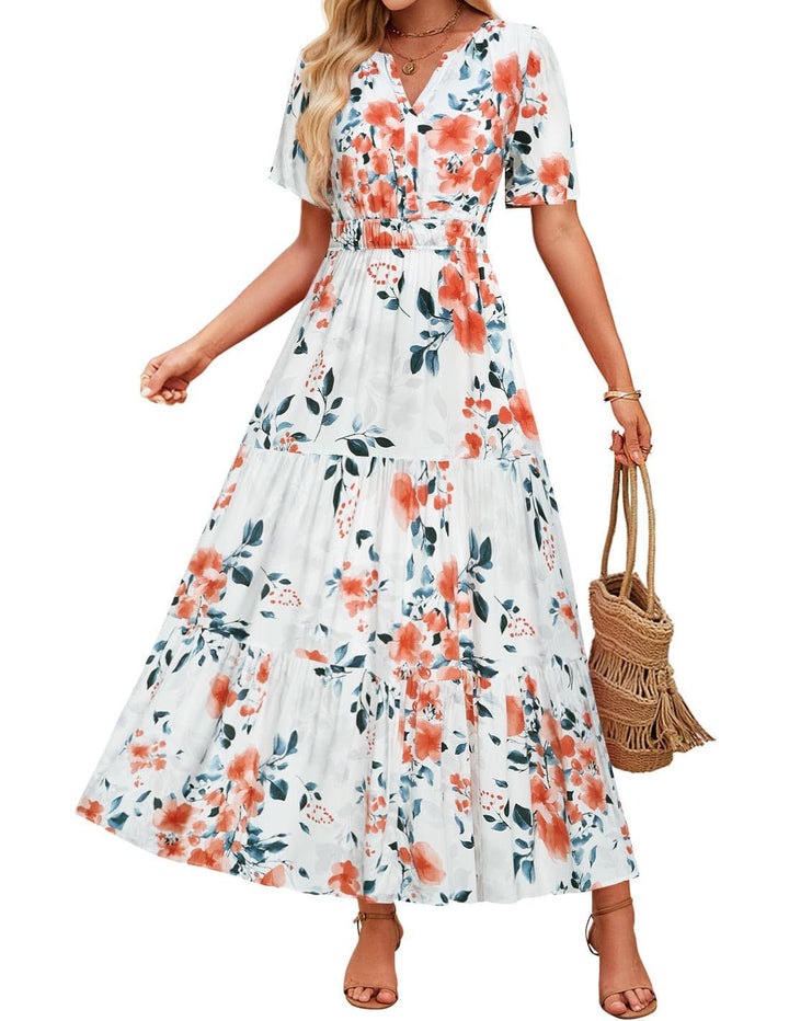Vestido Maxi Floral de Verano - Casual y Elegante para el Verano