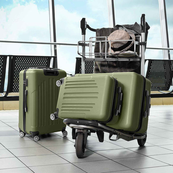 Maleta de rayas verticales: Elegancia y Funcionalidad 3 en 1 para Viajes