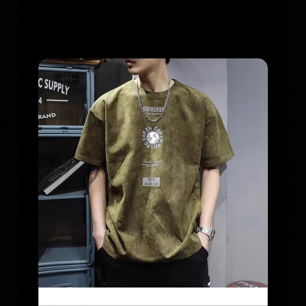 Camiseta de verano masculina estilo americano de manga corta de alta calidad - The Noble Style