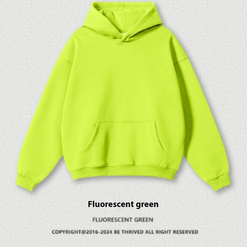 Sudadera casual plus size de color sólido, holgada y gruesa - The Noble Style