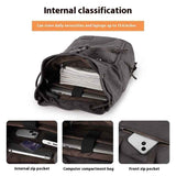 Mochila de lona retro para hombres pequeña