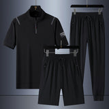 Traje de hombre de seda fría de tres piezas y secado rápido - The Noble Style