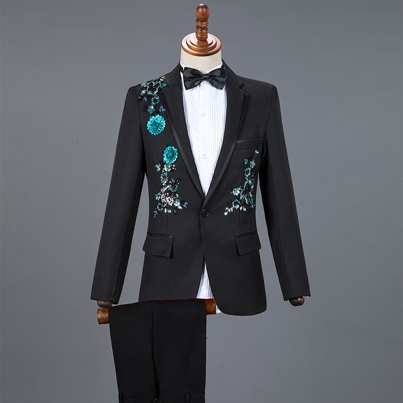 Traje de Lentejuelas para Hombre - Conjunto de Rendimiento Elegante - The Noble Style