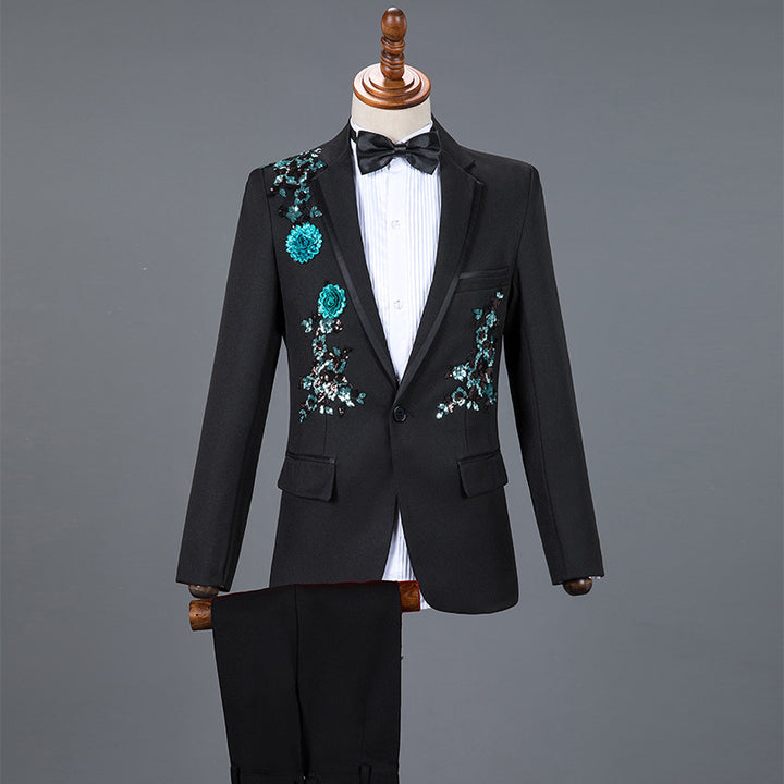 Traje de Lentejuelas para Hombre - Conjunto de Rendimiento Elegante - The Noble Style