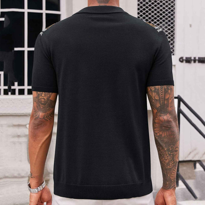 Suéter de jacquard para hombre - Casual a rayas en moda masculina