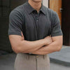 Camiseta polo hombre básica de color sólido para negocios y casual elegante
