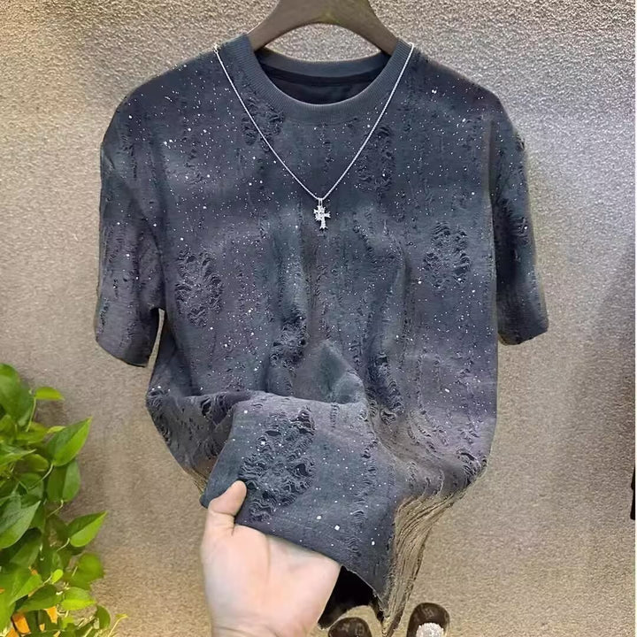 Camiseta de verano masculina estilo americano de manga corta de alta calidad - The Noble Style